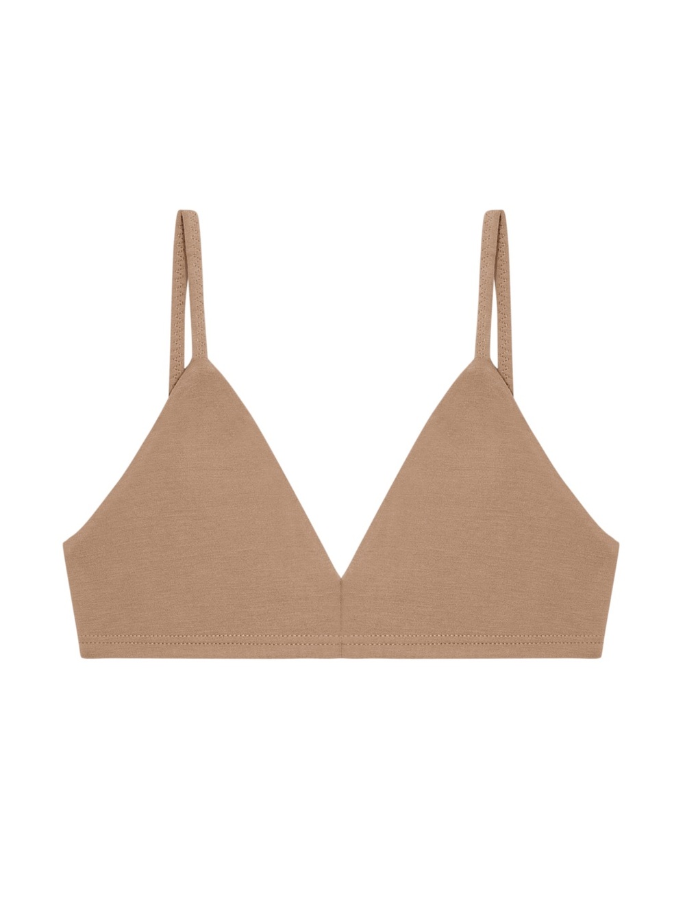 Seamless Triangle Bralette in Tan